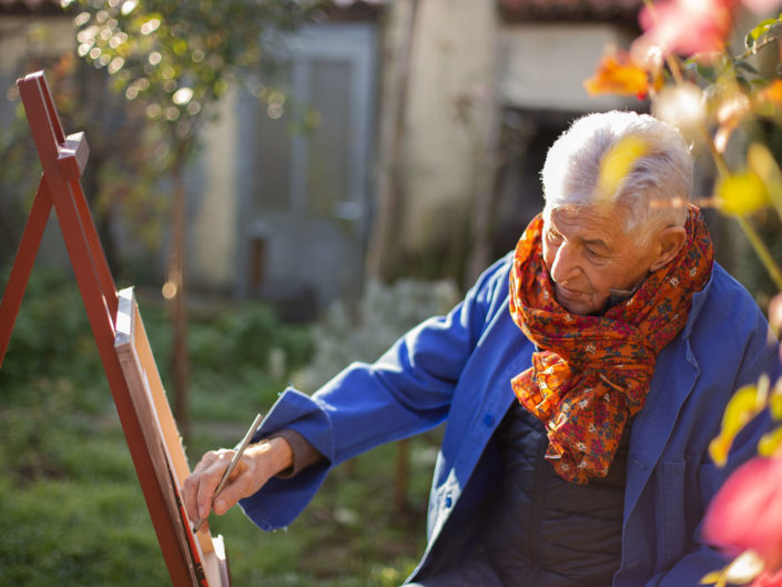 peintre personne-agee senior photographe Carole Doussin