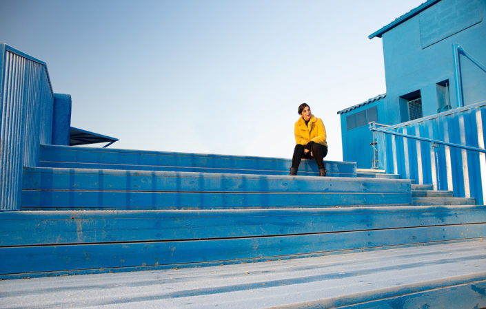 bleu escalier St-Sébastien Station Nuage carole doussin photographe